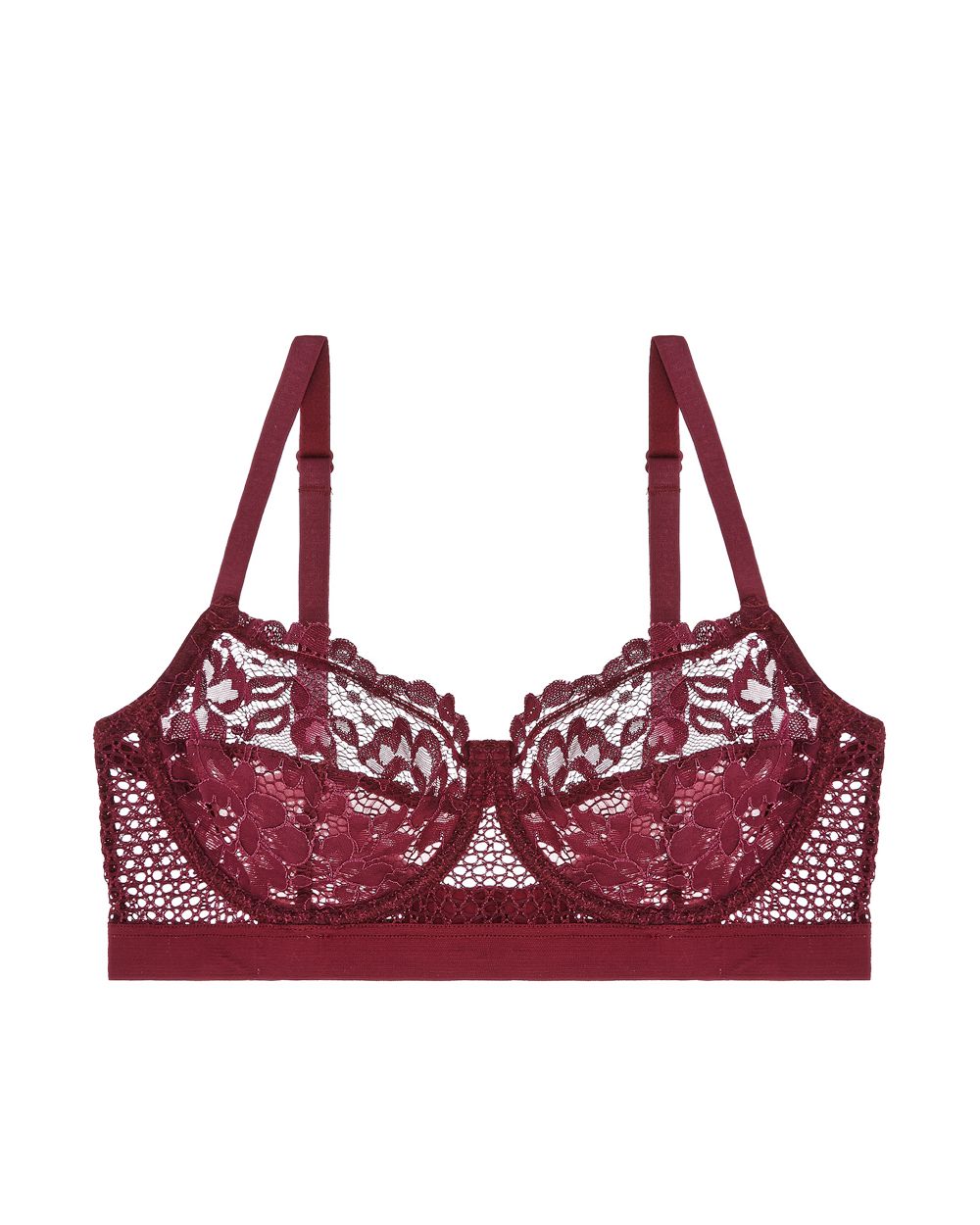 Else Petunia Full Cup Longline Bra in pink