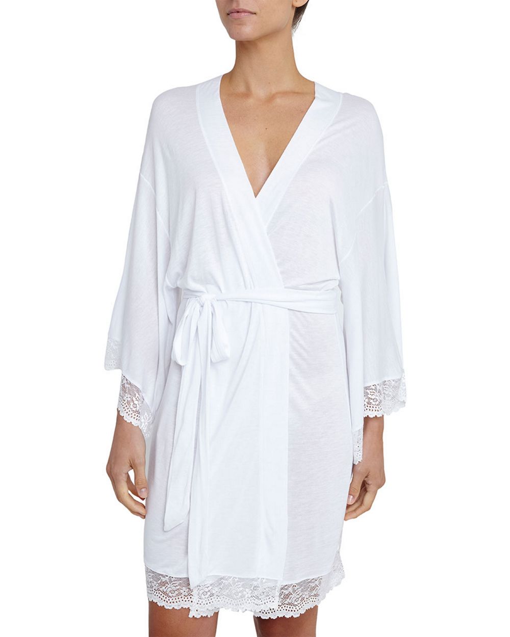 Eberjey Colette Kimono Robe in white
