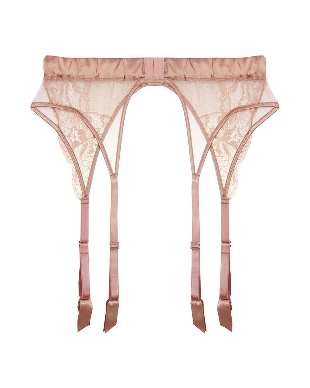 Fleur of England Caramel Suspender in brown