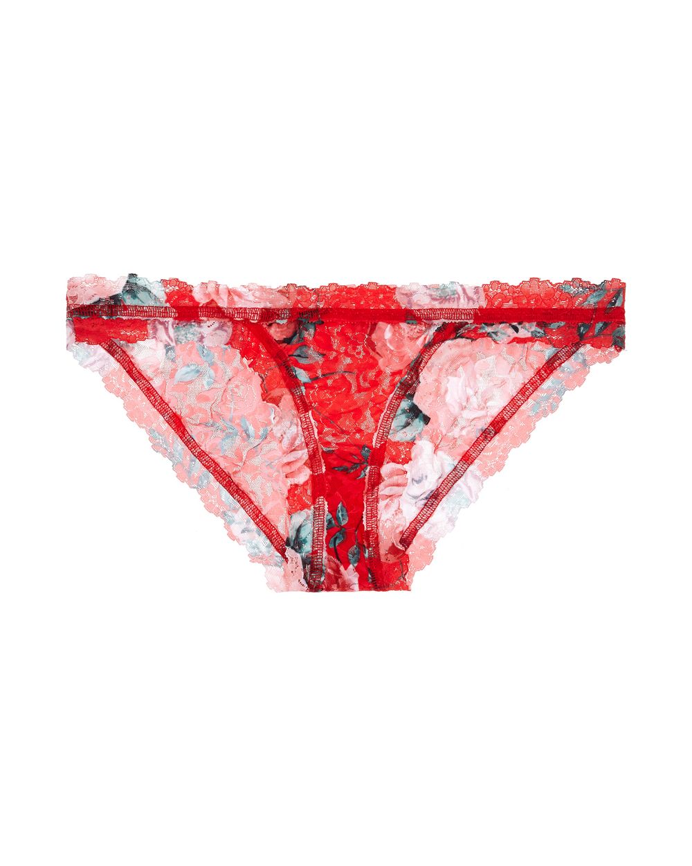 Hanky Panky Holiday Blossom Brazilian Bikini in red