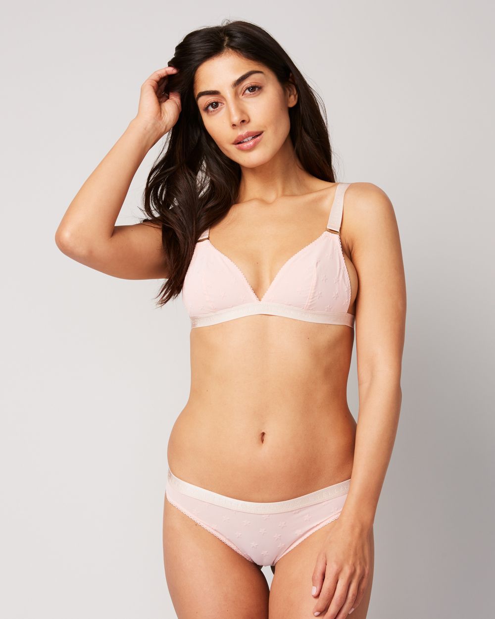 Stella McCartney Betty Twinkling Soft Cup Triangle Bra in pink