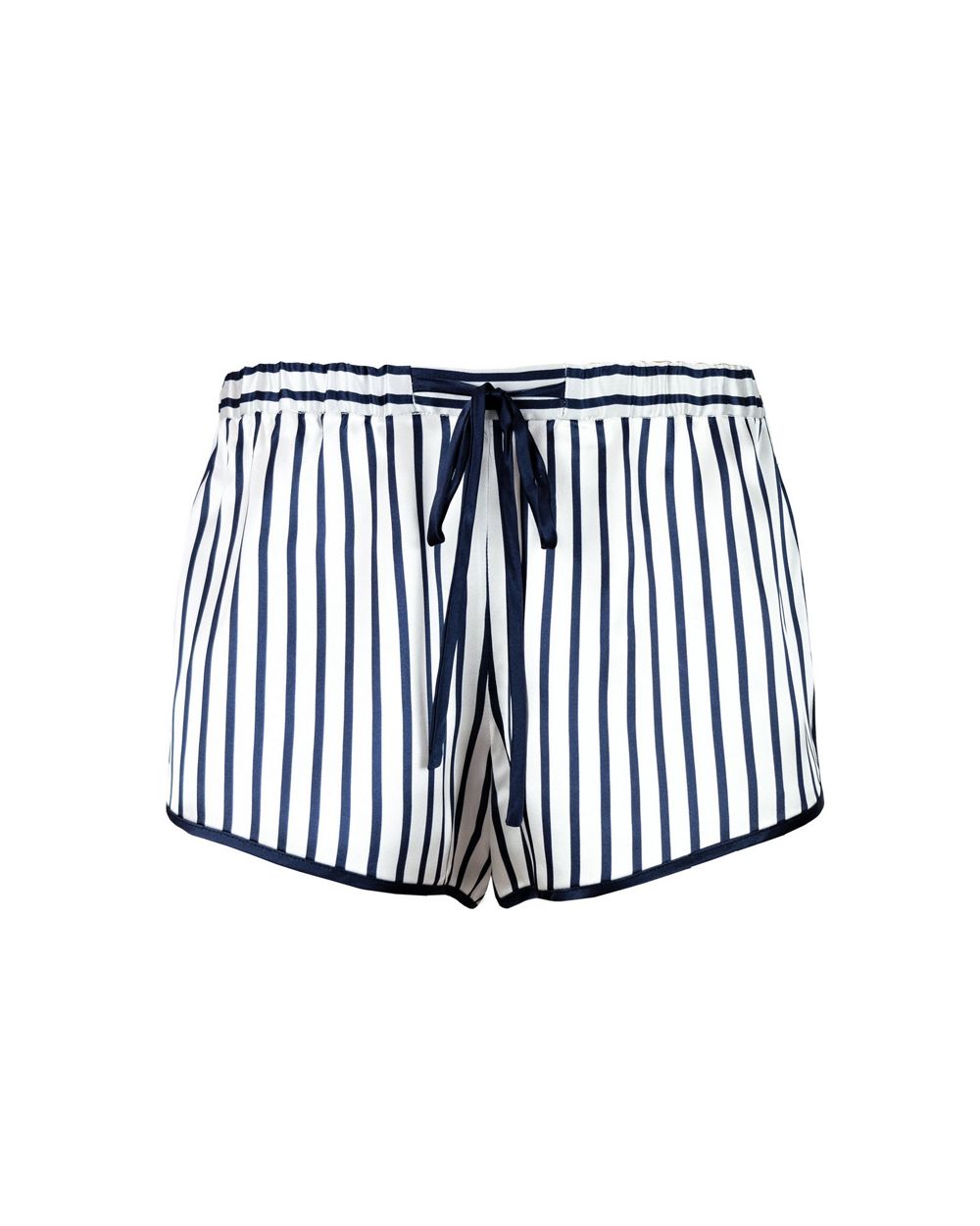 Violet & Wren Regency Stripe Sports Shorts in blue
