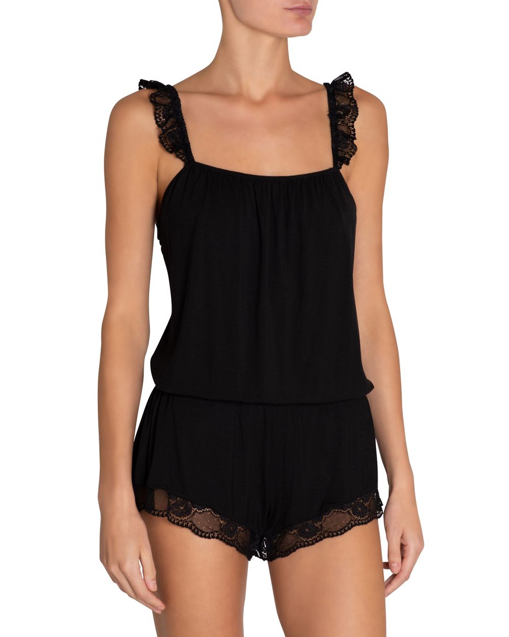 Eberjey Noor Primped Teddy in black