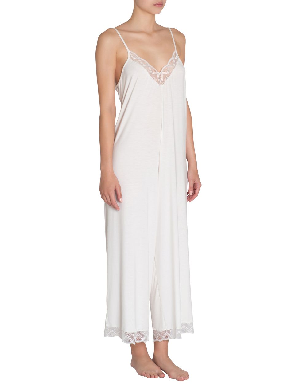 Eberjey Georgina Sunday Jumpsuit in white