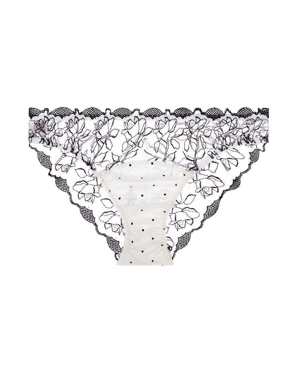 Fleur of England Polka Brief in white