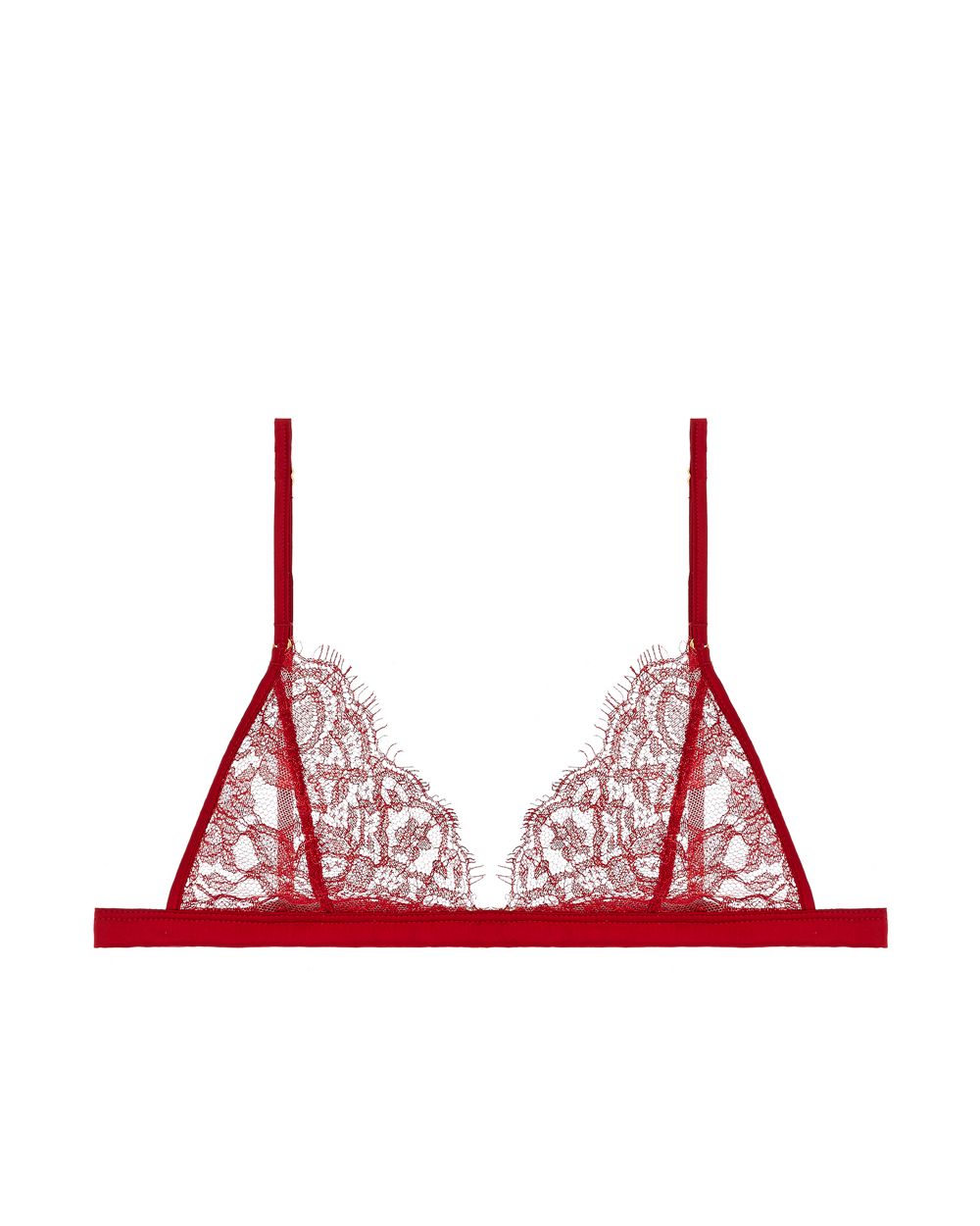 Coco de Mer Venus Triangle Bra in red