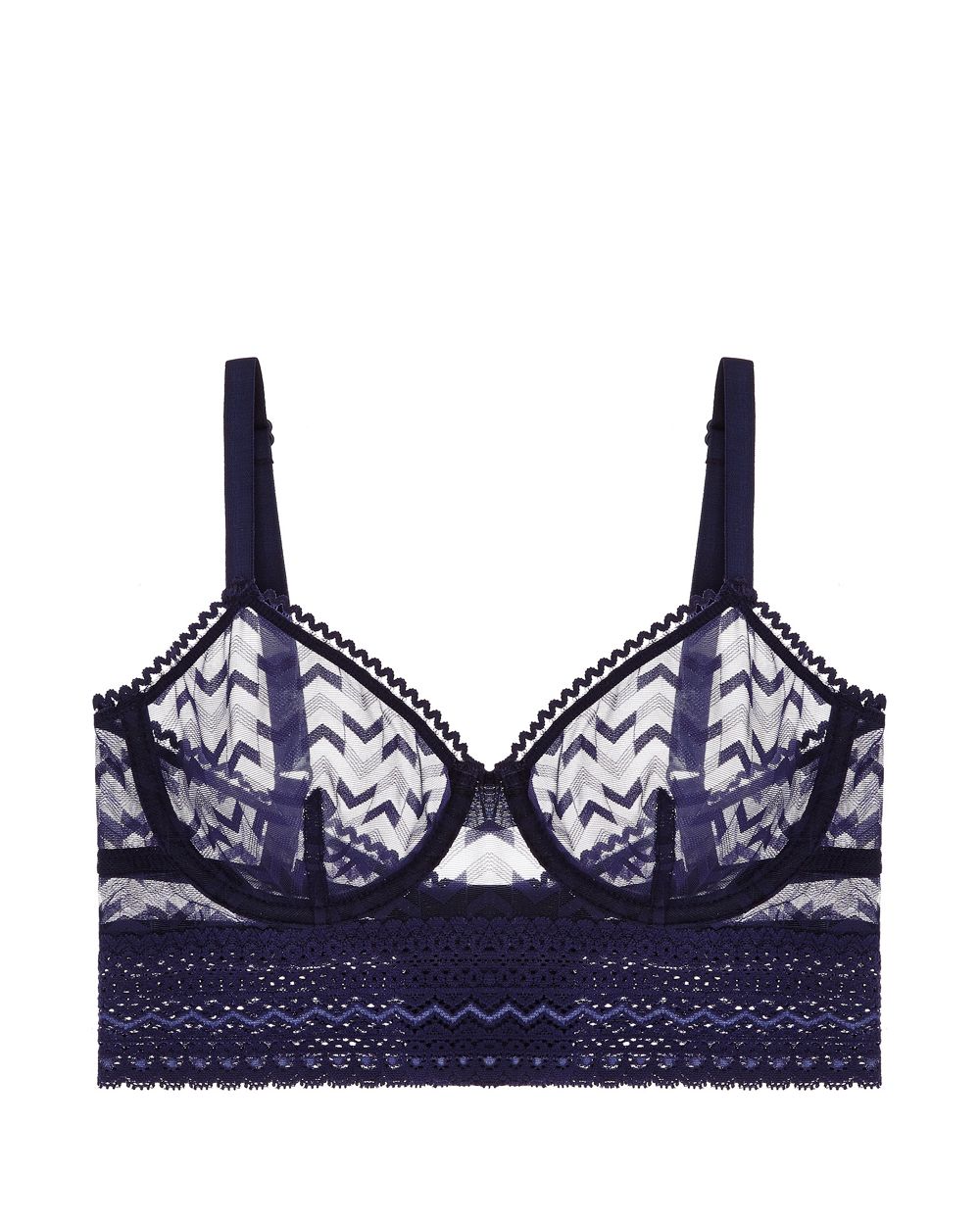 Else Boomerang II Underwire Longline Bra in blue