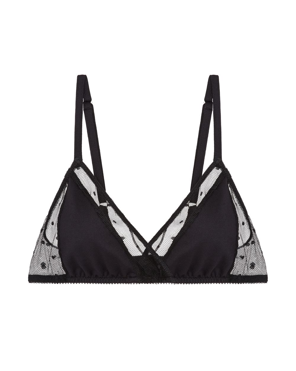Only Hearts Run, Catch, Kiss Bralette in black