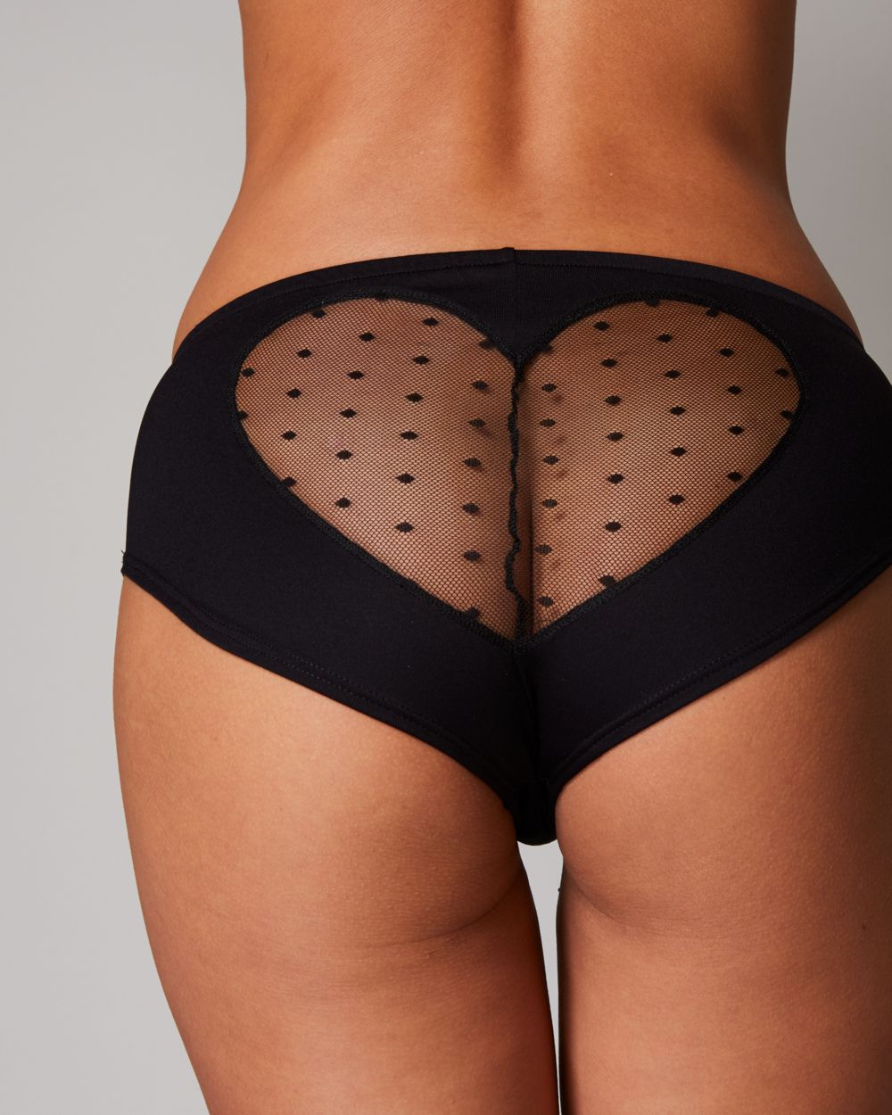 Only Hearts Run, Catch, Kiss Heart Back Hipster in black