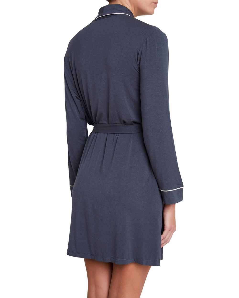 Eberjey Gisele Tuxedo Robe in gray