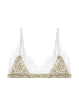 Jason Wu Intimates Intimates Stretch Satin Triangle Bralette in yellow
