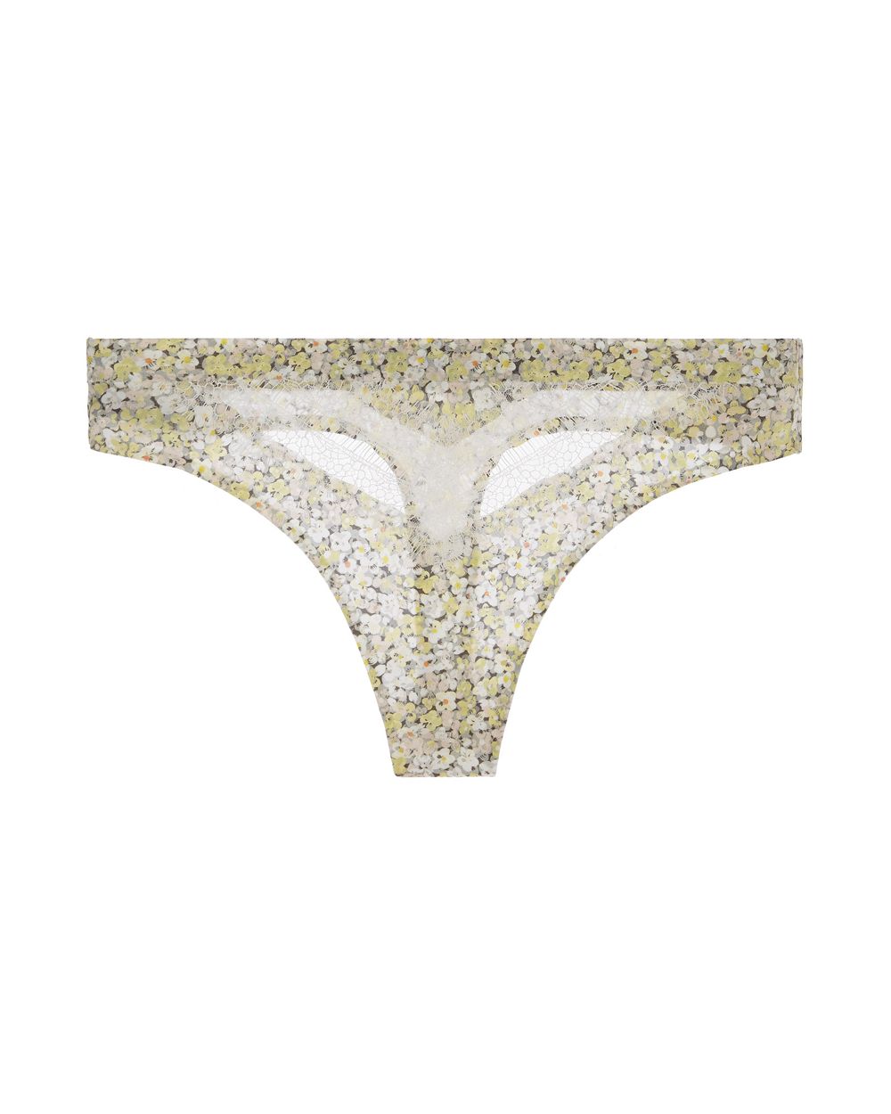 Jason Wu Intimates Stretch Satin Thong in yellow