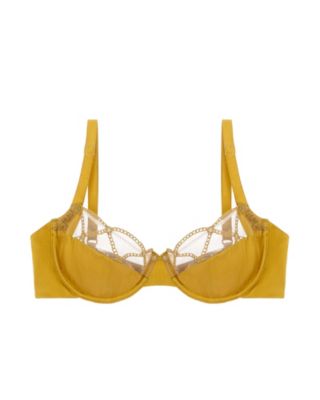 Studio Pia Thara Balconette Bra in metallics