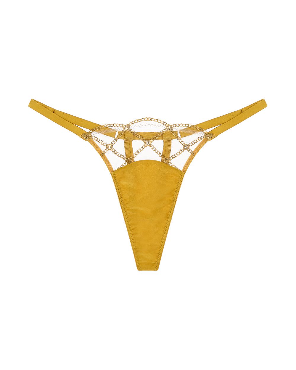 Studio Pia Thara Strap Thong in metallics