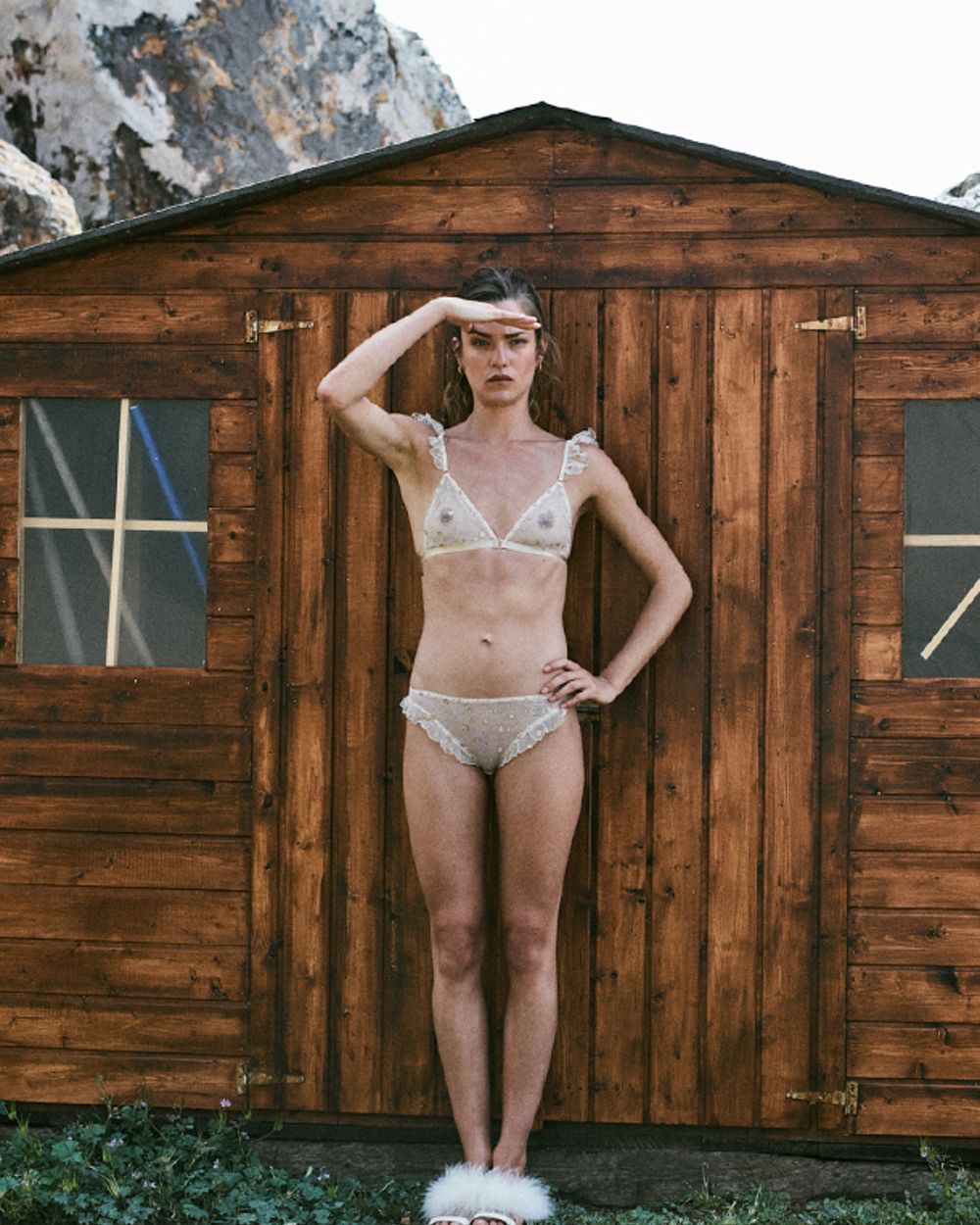 Le Petit Trou Passade Bralette in beige