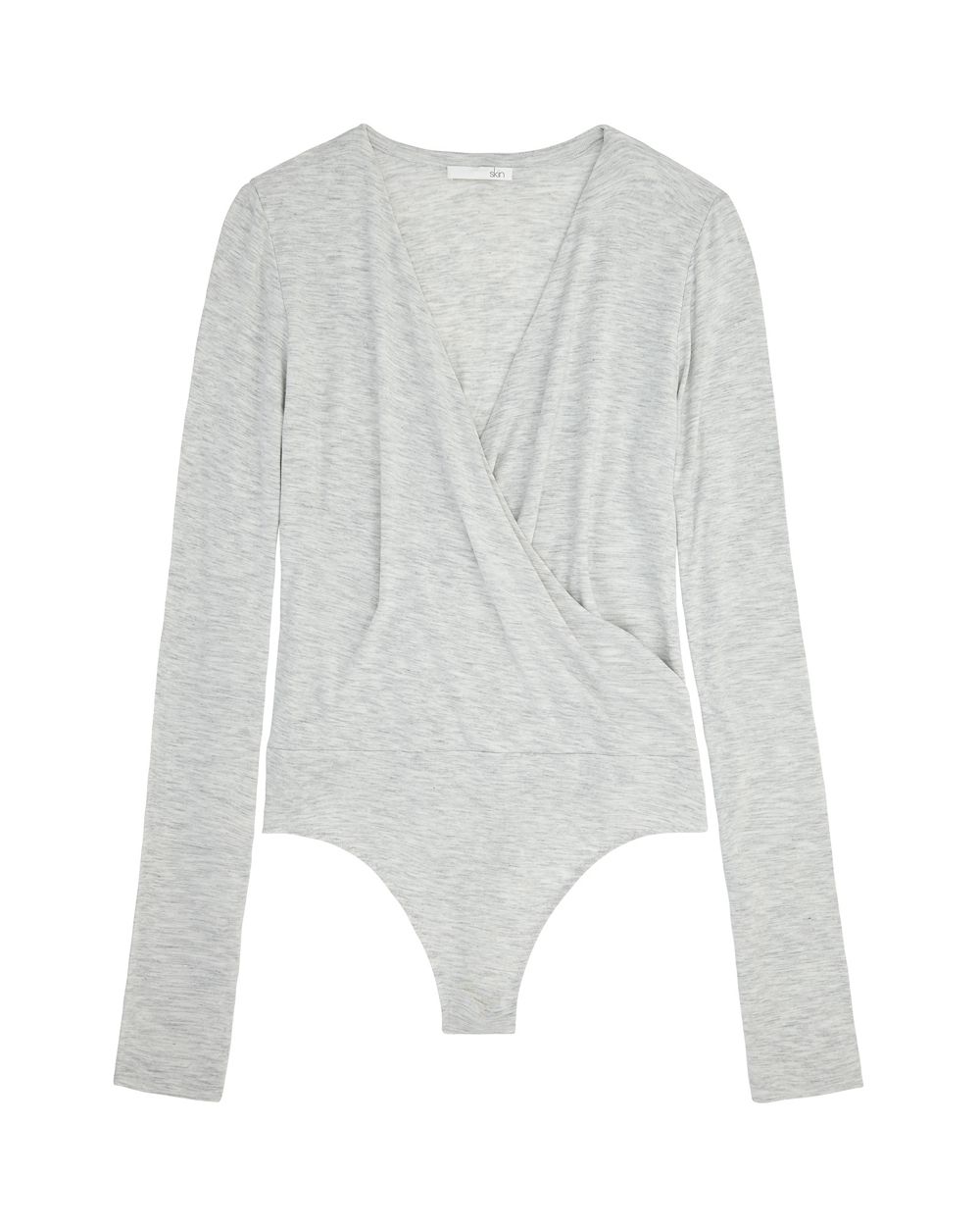 Skin Drape Jersey Liv Bodysuit in beige