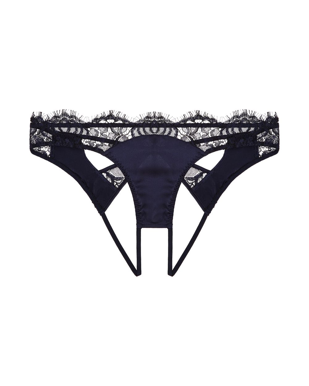 Coco de Mer Athene Open Knicker in blue