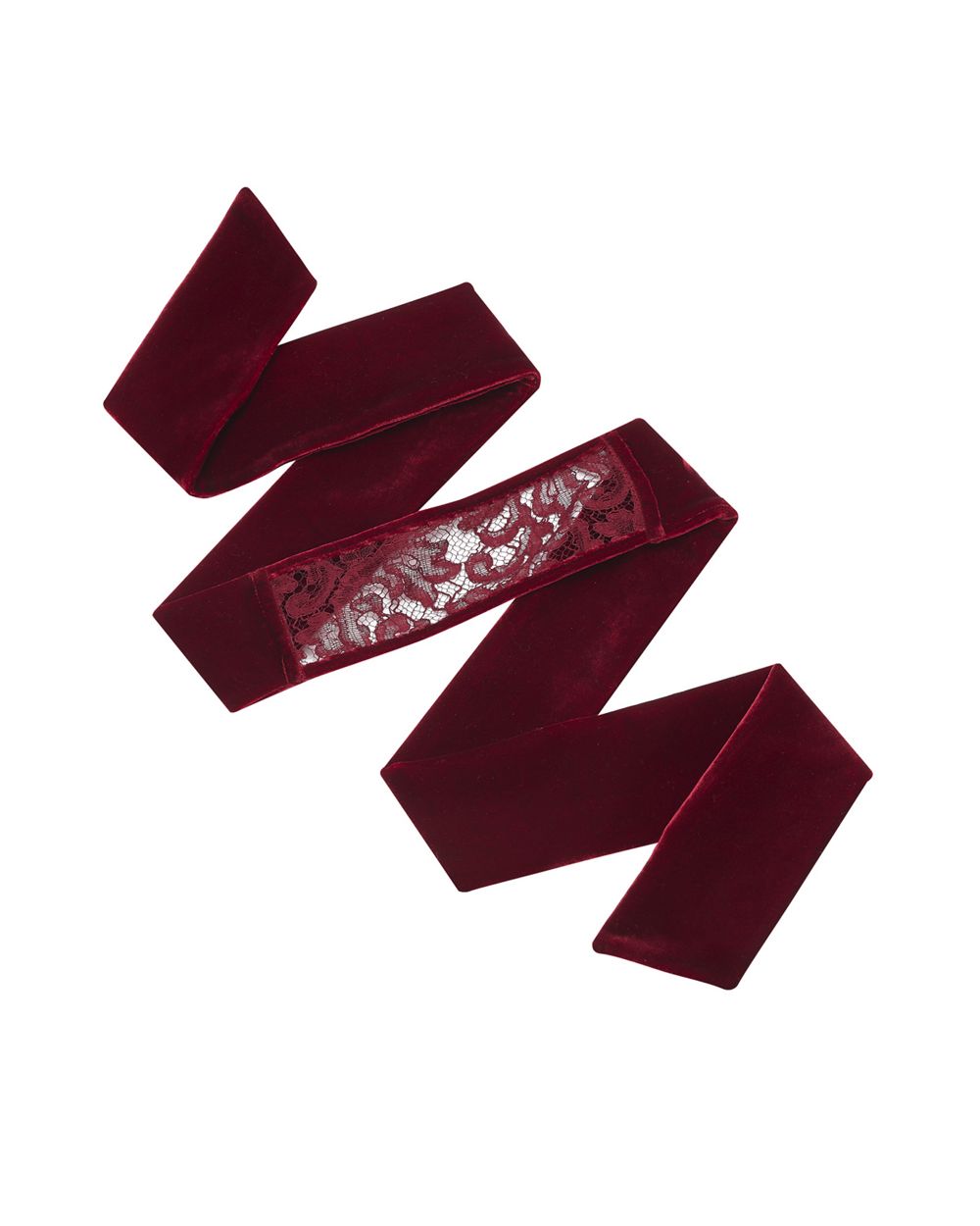 Coco de Mer Eugenia Blindfold in red