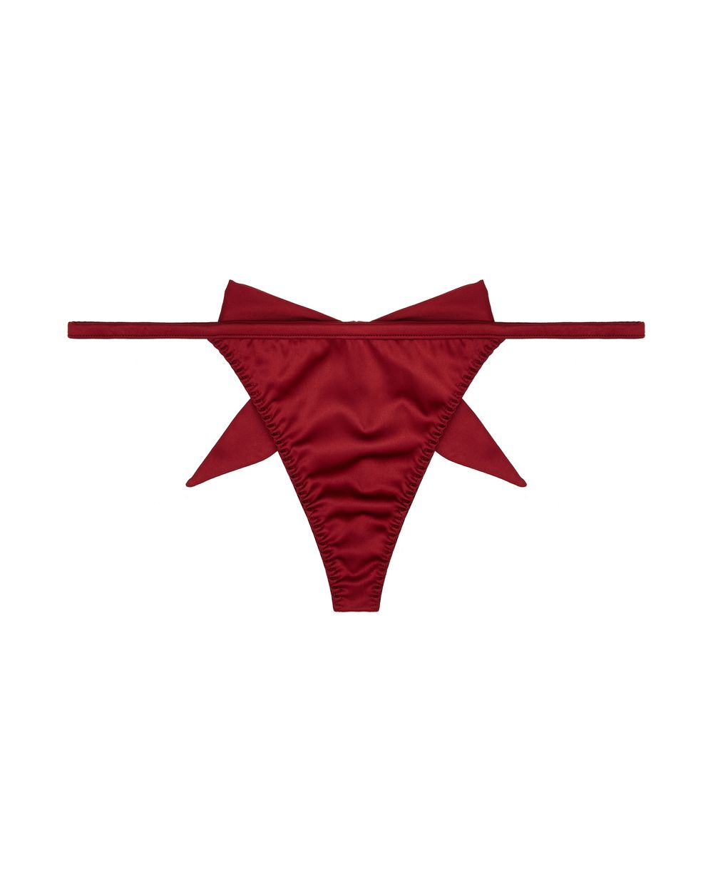 Coco de Mer PLAYBOY Bow Ties Bow Thong in red