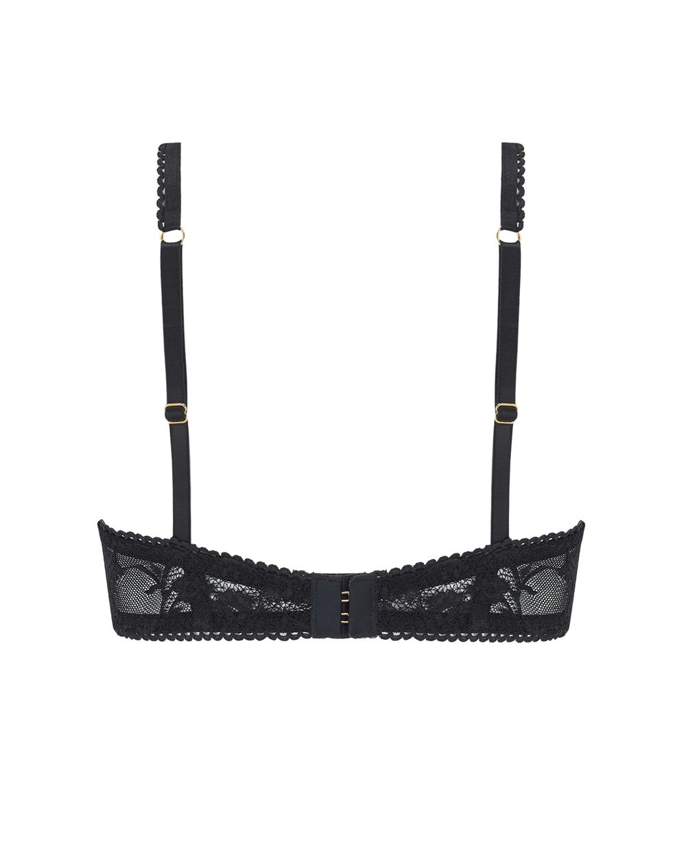 Coco de Mer Aphrodite Plunge Bra in black