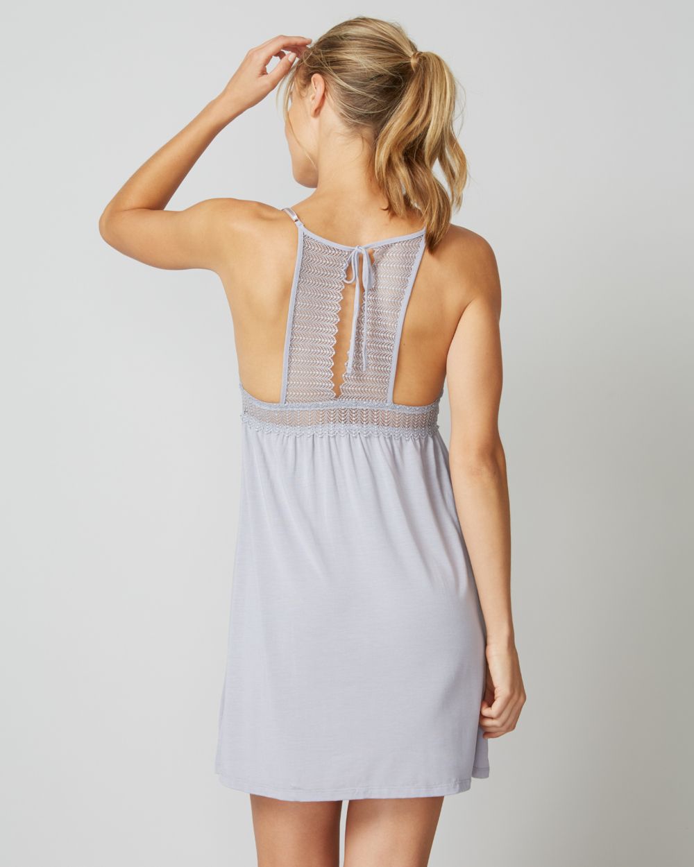 Eberjey Phoebe Show Off Chemise in gray