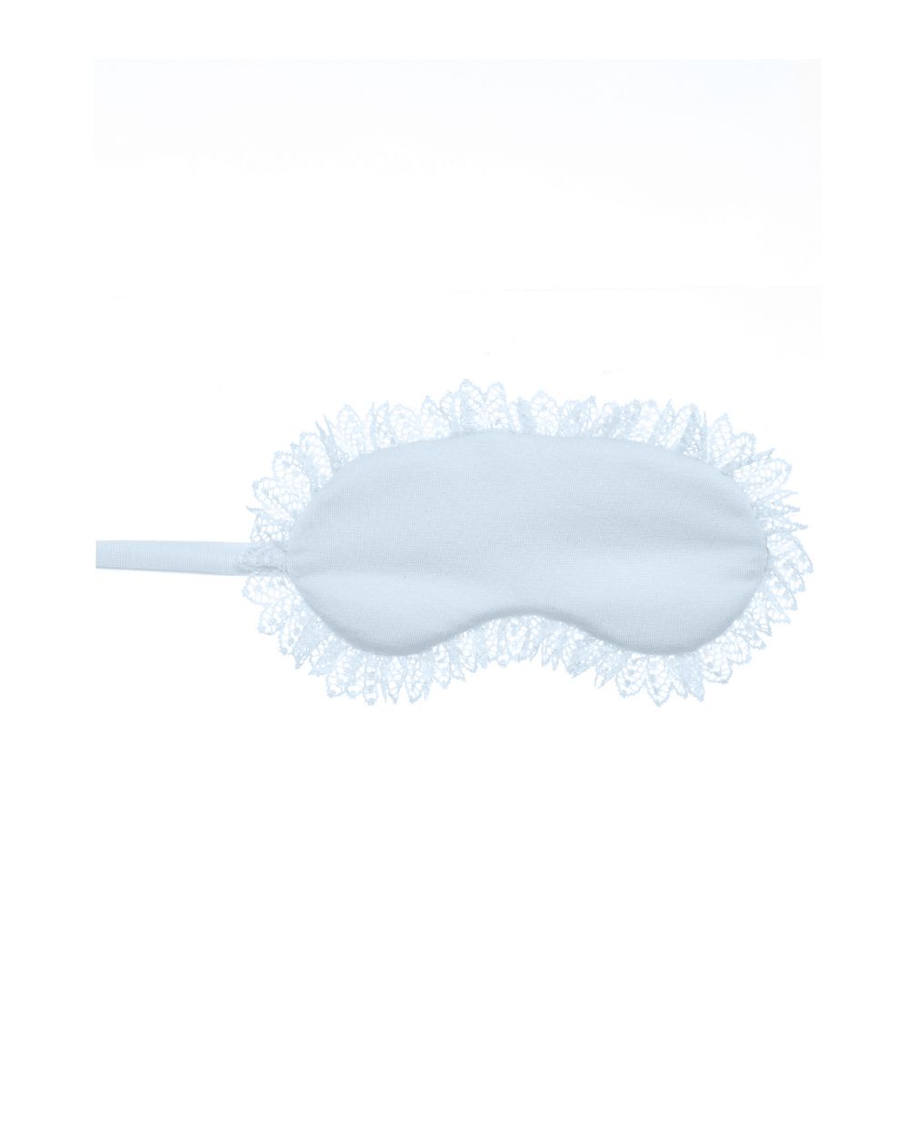Eberjey Phoebe Ruffle Eye Mask in blue