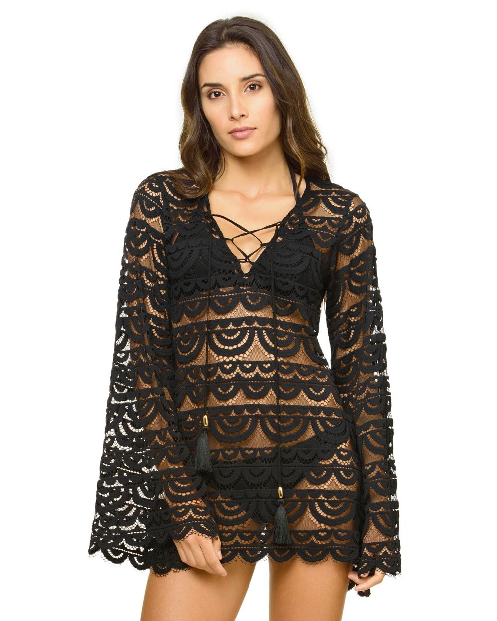 PilyQ Noah Tunic in black