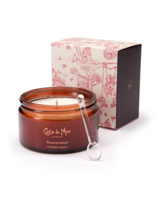 Coco de Mer Roseravished Massage Candle in white