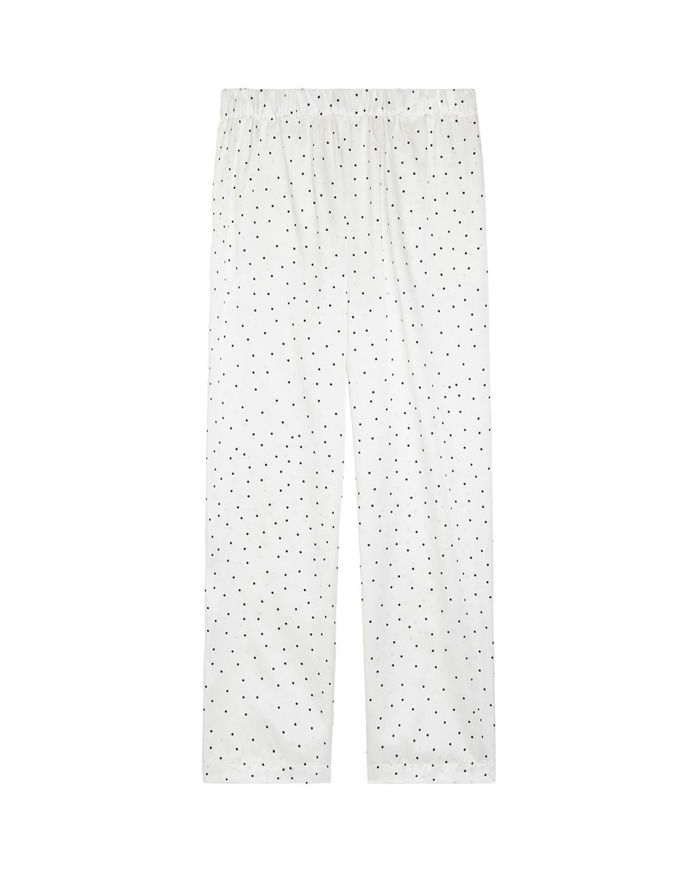 Maison Du Soir Silk Positano Pajama Pants in white
