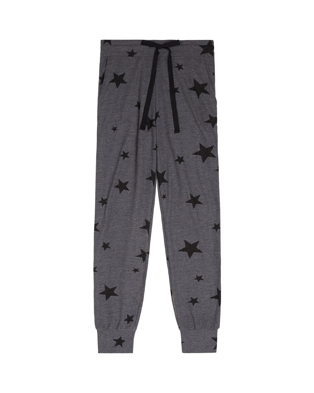 Sundry Star Print Jogger Pants in gray