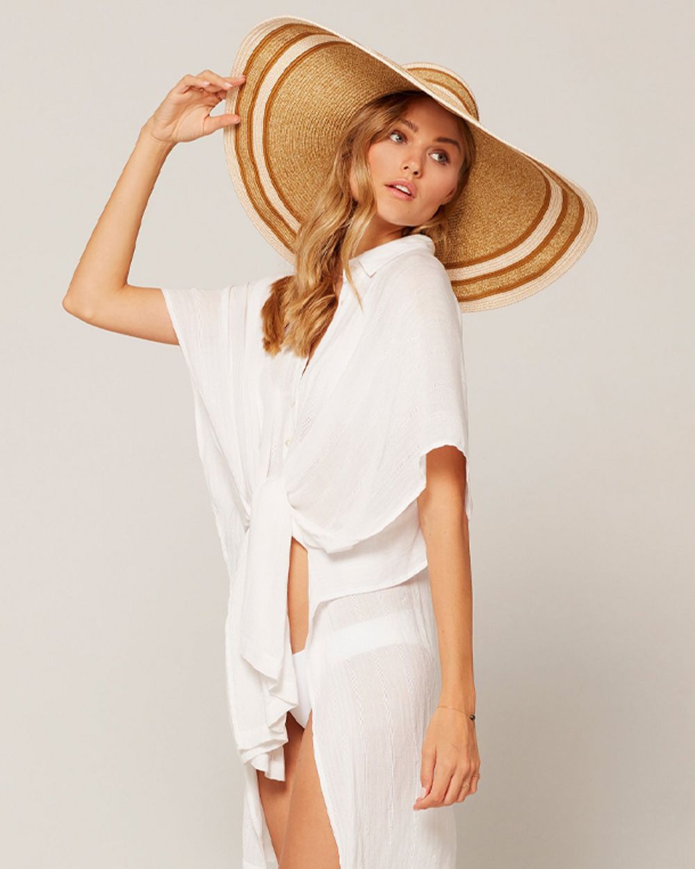 L Space Audrey Hat in beige