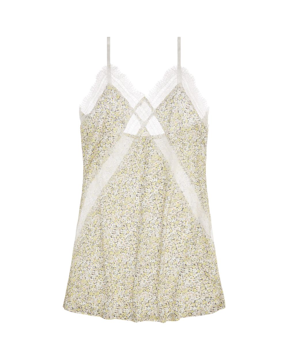 Jason Wu Intimates Stretch Satin Slip in yellow