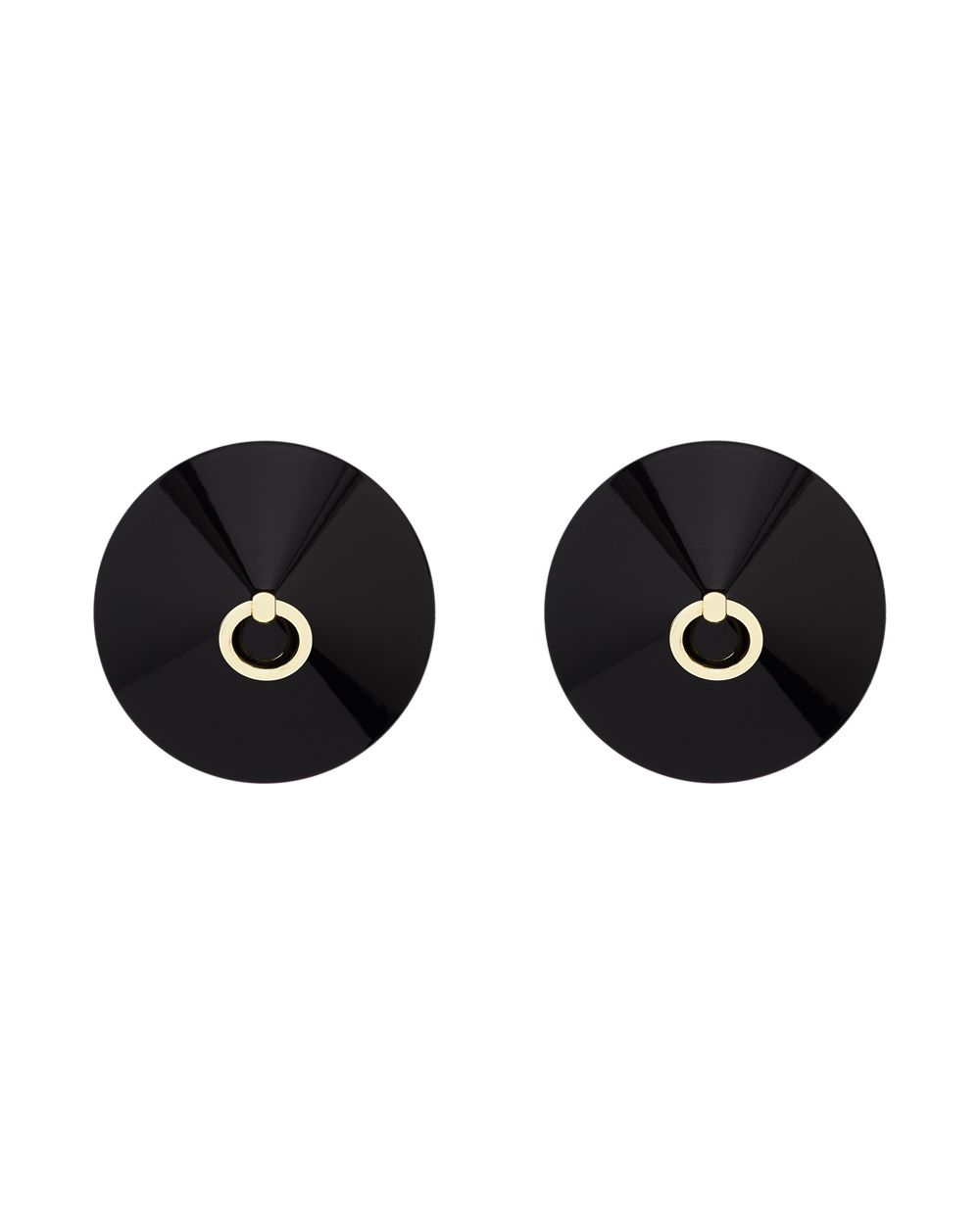 Bordelle O Enamel Nipplets in black