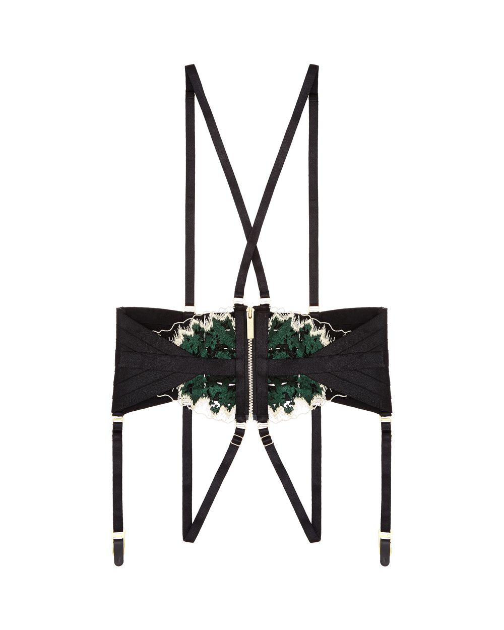 Bordelle Wilde Panelled Harness in green