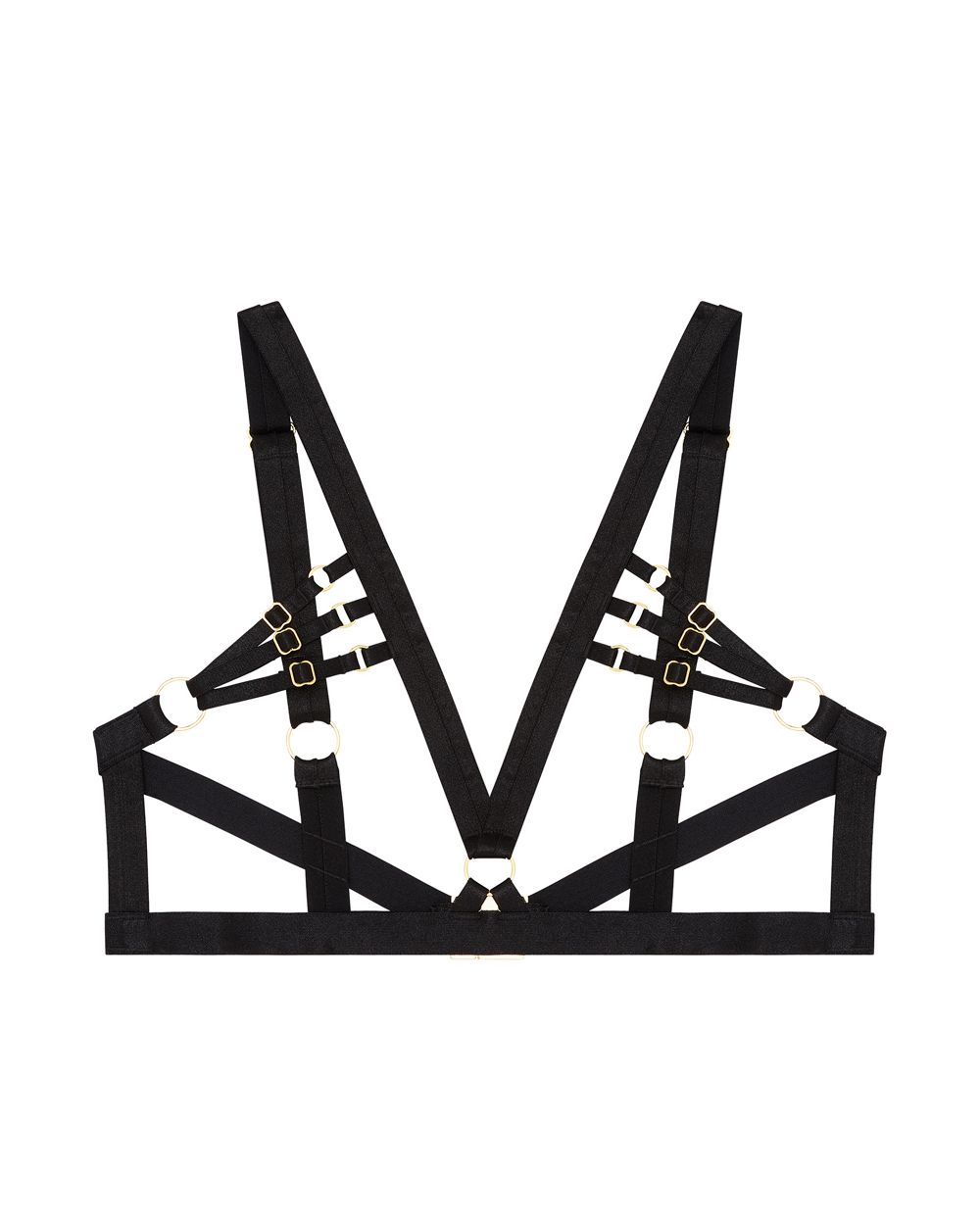 Bordelle Bondage-Belle Frame Bra in black