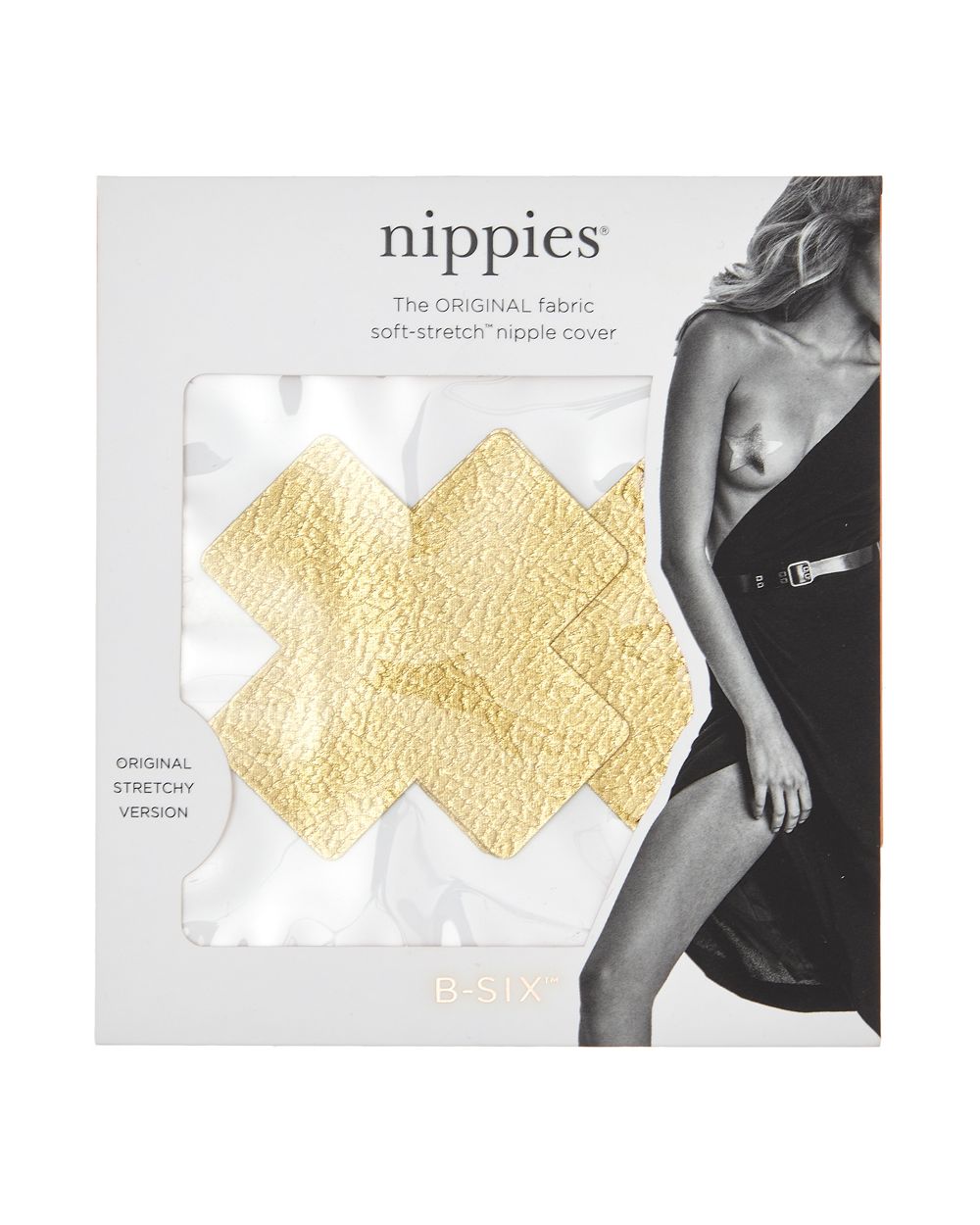 Nippies Bristols Six Gold Leather Cross Single Pack in metallics