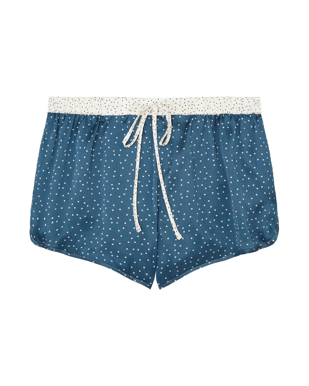 Violet & Wren Dusk Til Dawn Spot Sports Shorts in blue