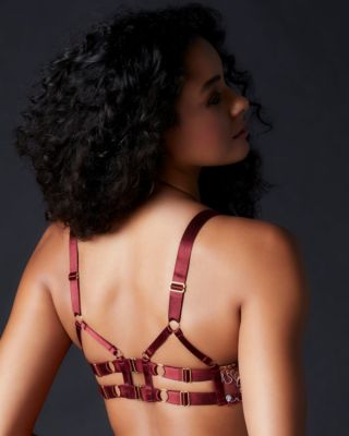 Bordelle Botanica Balconette Wire Bra in red