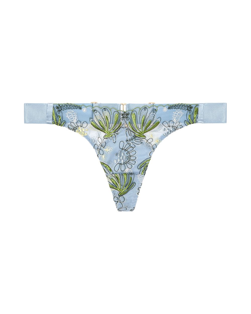 Bordelle Botanica Thong in blue