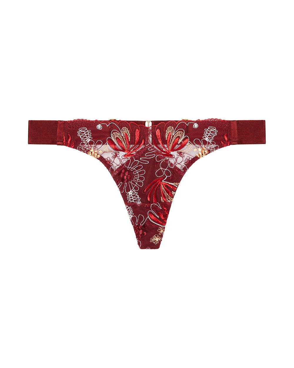 Bordelle Botanica Thong in red