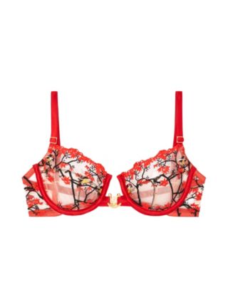 Studio Pia Noa Balconette Bra in red