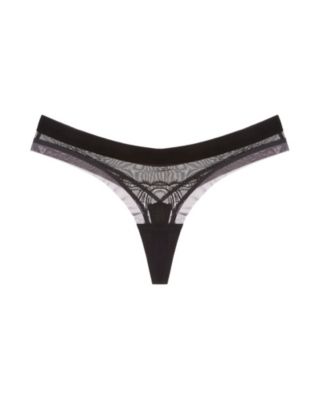 The Underargument For Awesome Against Perfection Thong in black