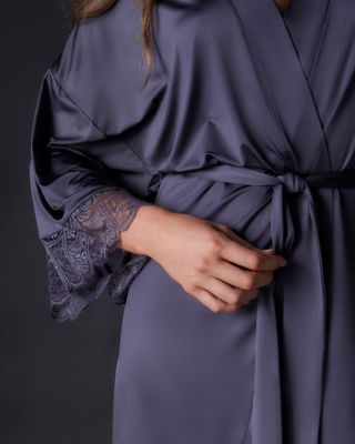 Hanro Wanda Kimono in gray