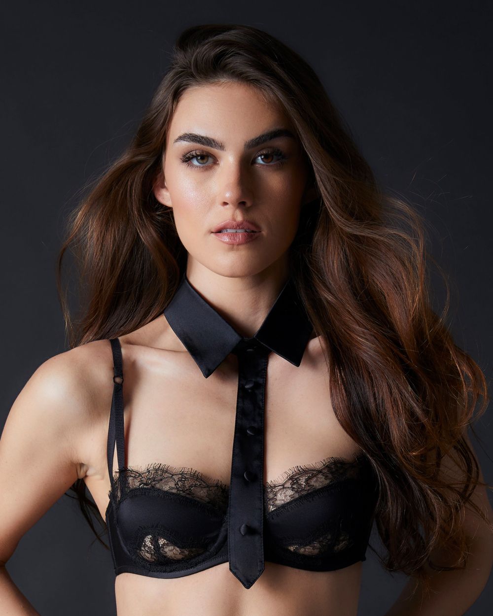 Kiki de Montparnasse Striptease Collar in black