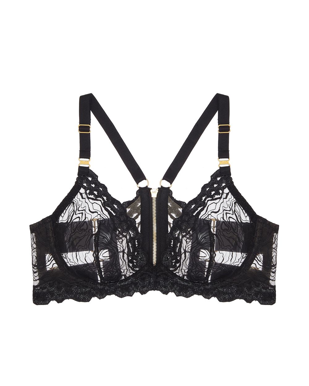 Bordelle Kea Plunge Wire Bra in black