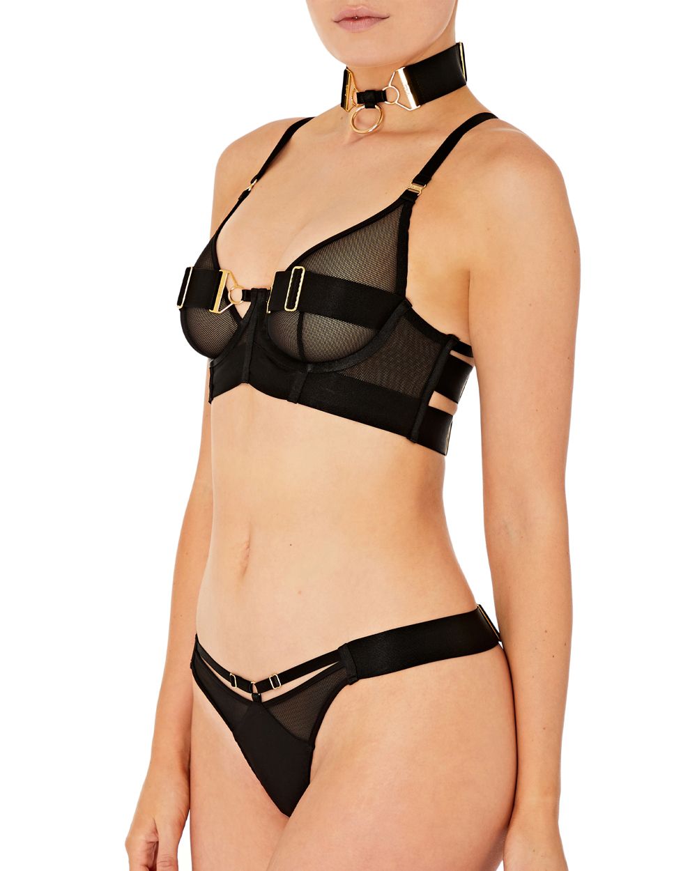 Bordelle Rey Bodice Bra in black