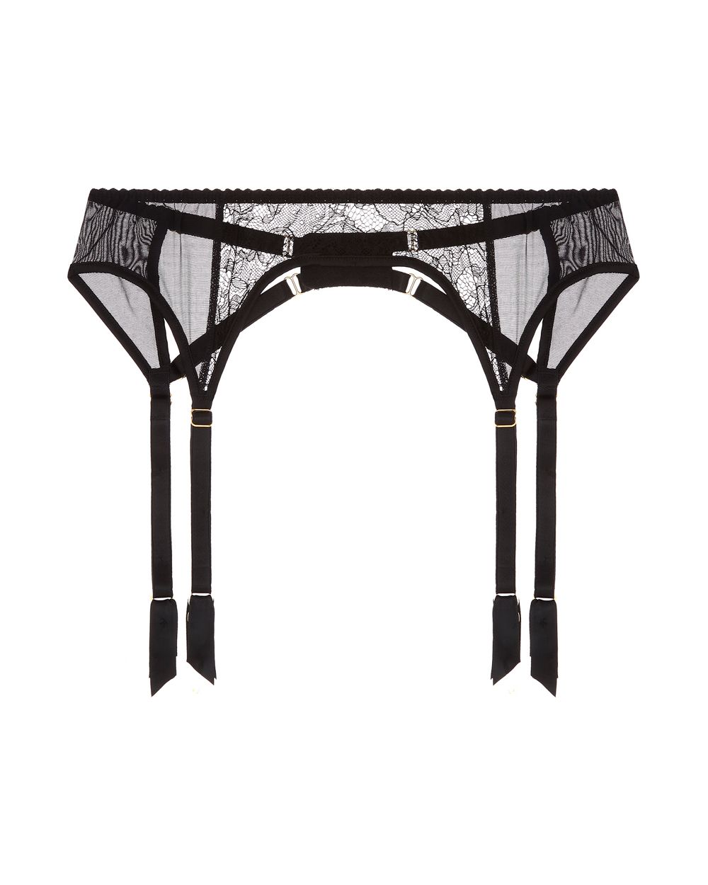 Fleur of England Ida Suspender Belt in black