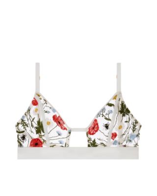 Studio Pia Flora Soft Cup Bralette in white