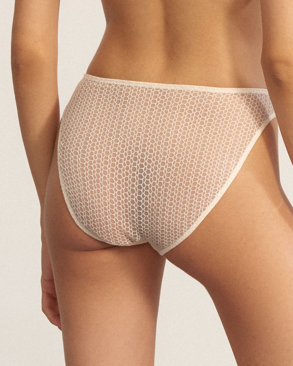 Else Honeycomb Brief in white