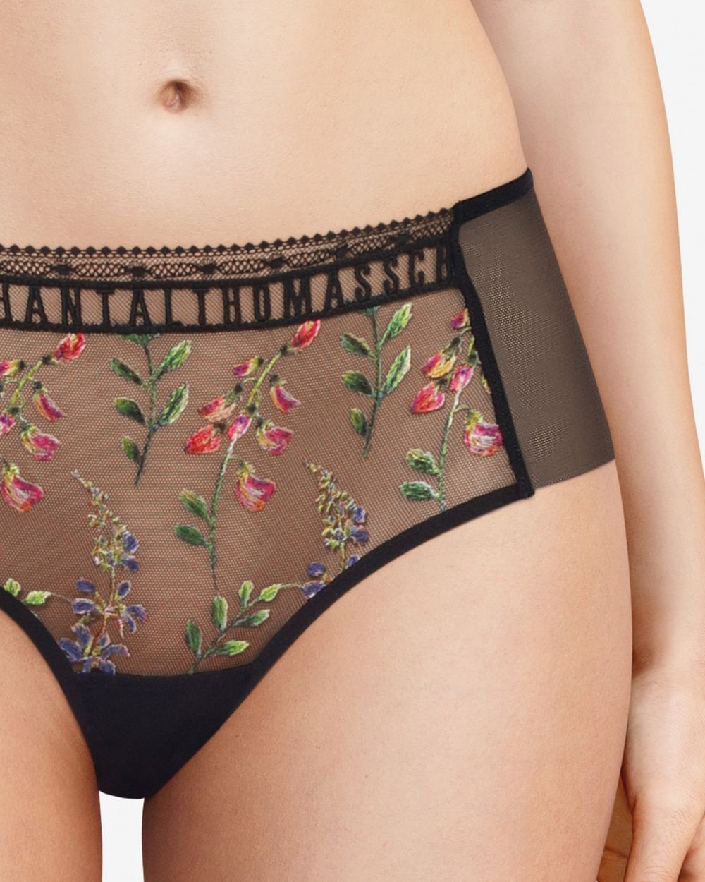 Chantal Thomass Initials Shorty in black